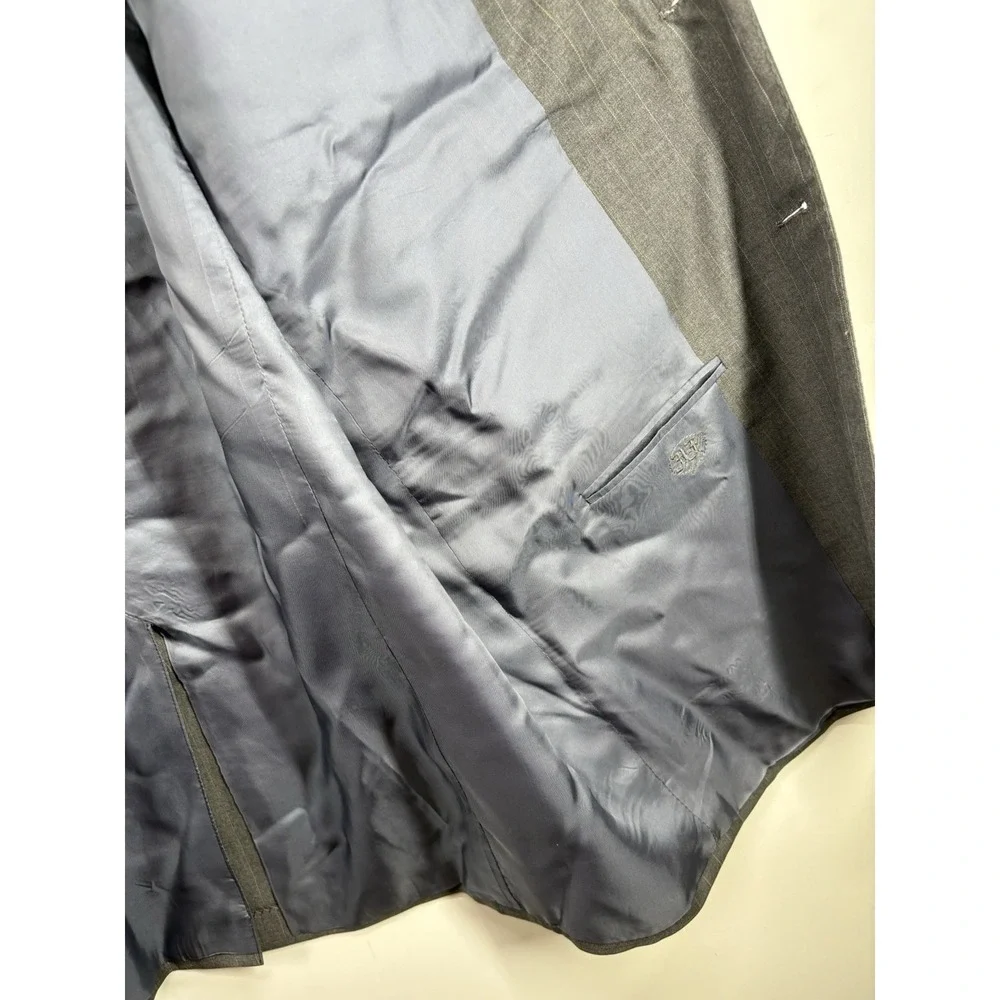 Hickey‎ Freeman Bullock Jones SF Wool Mens Suit Jacket Sport Coat Sz 44 L  Gray
